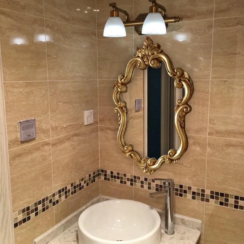 Античное зеркало для ванной комнаты американская гигиена раковина туалета