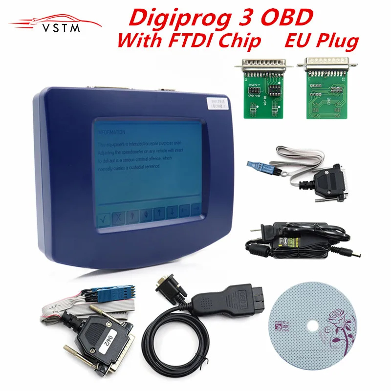 Digiprog III V4.94 Digiprog 3 FTDI чип FT232BT A++ OBD2 ST01 ST04 кабель инструмент для коррекции одометра Digiprog3 изменение пробега