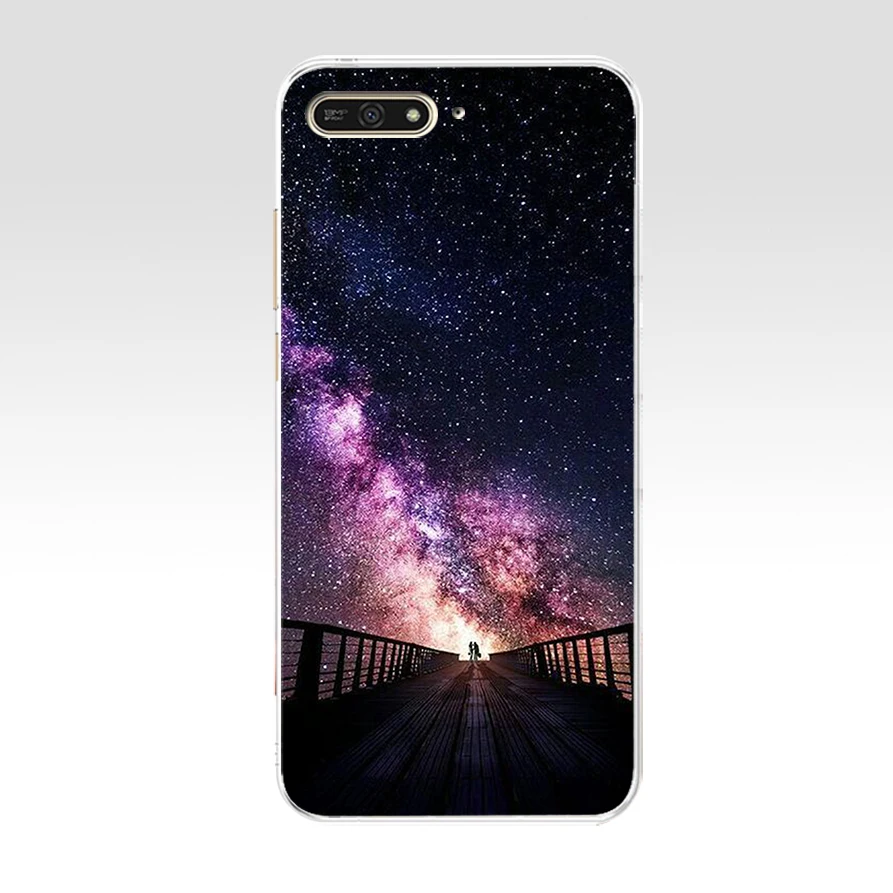 18 Силиконовый чехол для huawei Y6, чехол на заднюю панель с разноцветными рисунками для huawei Y6 5,", Чехол для huawei Y6 ATU-L21, чехол - Цвет: 18