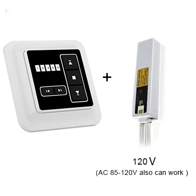 Emitter 110Vreceiver Anysane 5 канал жалюзи дистанционного Управление Беспроводной настенный монтаж на стену передатчик Радио mando garaje 433,92 МГц Управление дистанционного управления - Цвет: Emitter 110Vreceiver