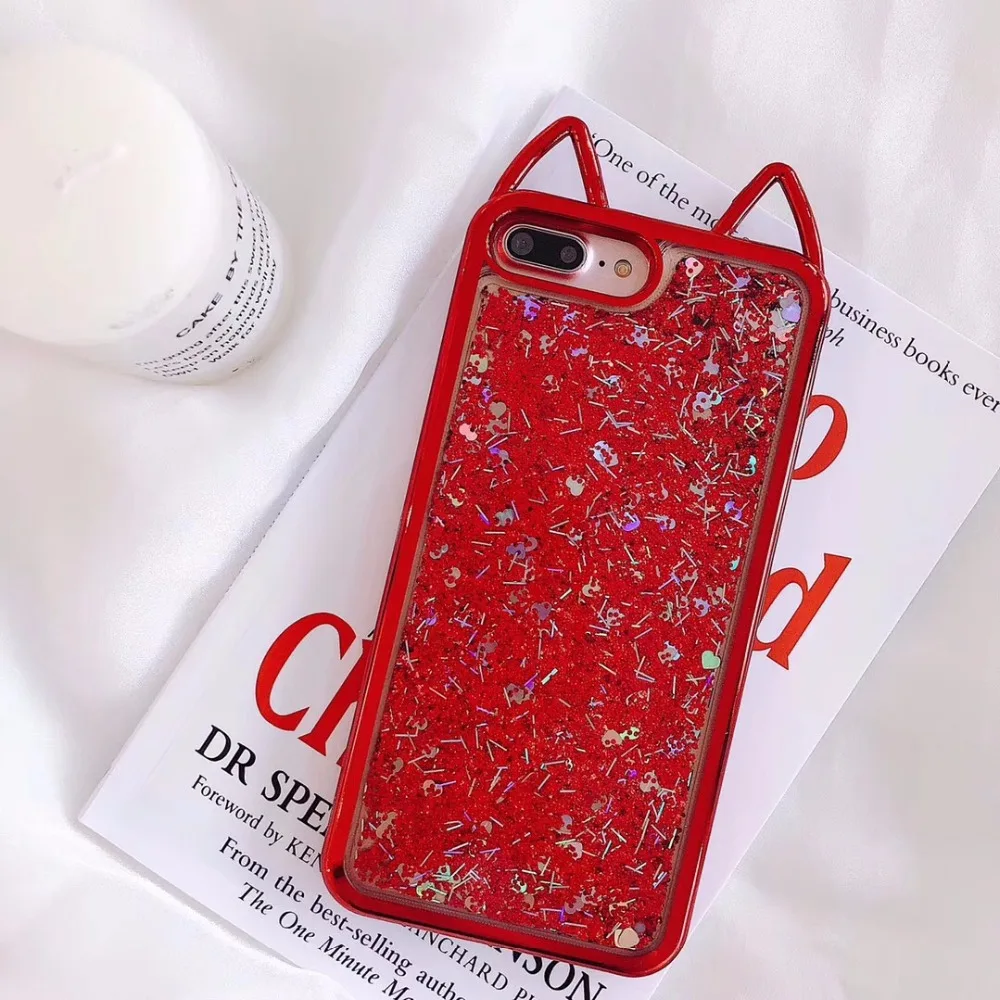 ZMASI Bling зыбучие пески телефон чехол для iPhone X чехлы 8 7 6 S Plus задняя крышка
