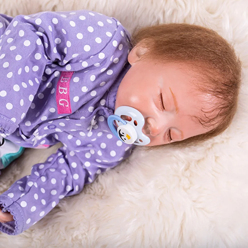 

48cm Bebe Doll Reborn Silicone Reborn Baby Boy Dolls for Children Girls Toys Gift Soft Touch Sleeping Dolls Reborn Alive Bonecas