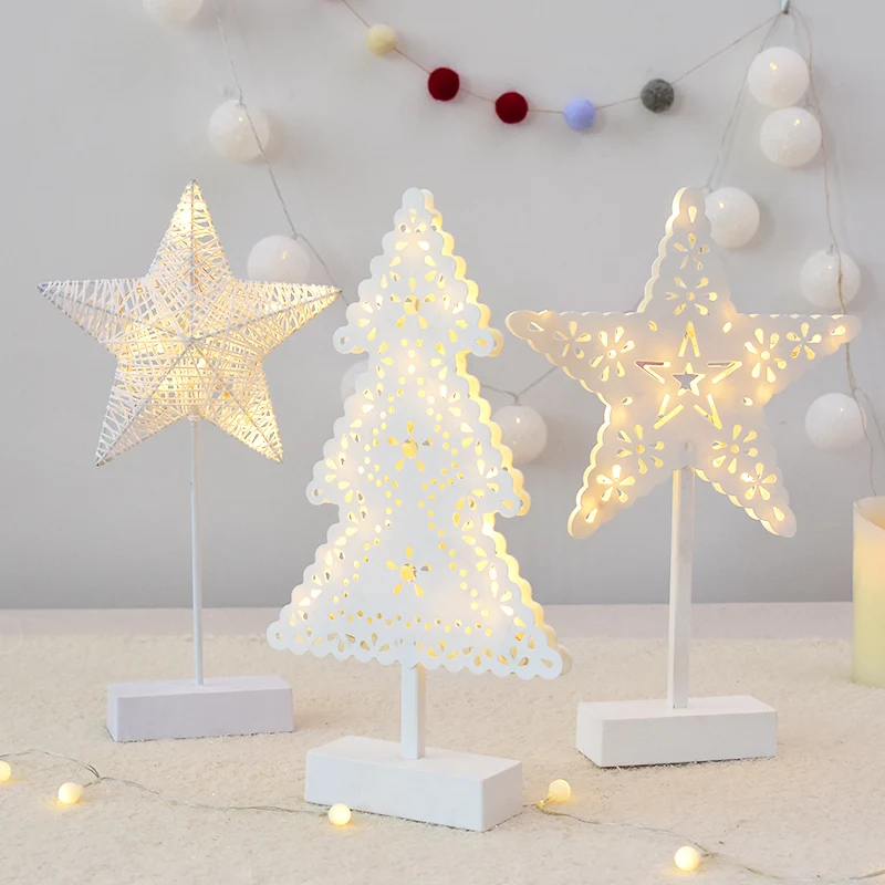 NUCHI LED Night Light Bedroom Pentargram Home Decor Battery Operated Lamp Small Children Gift | Дом и сад