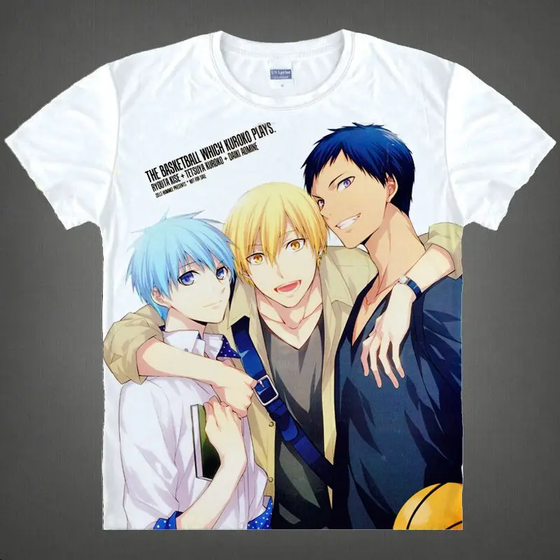 Kuroko без корзины женская футболка с принтом Аниме футболки коротким рукавом Kagami