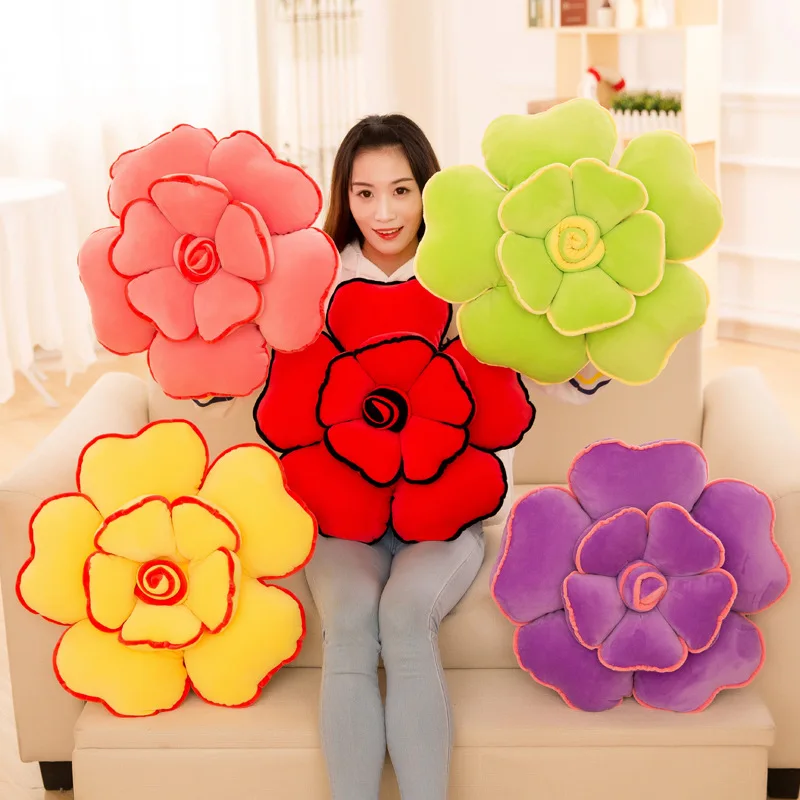 50 см 6 Цвета цветка Розовая кукла плюшевая игрушка Роза Подушка для украшения