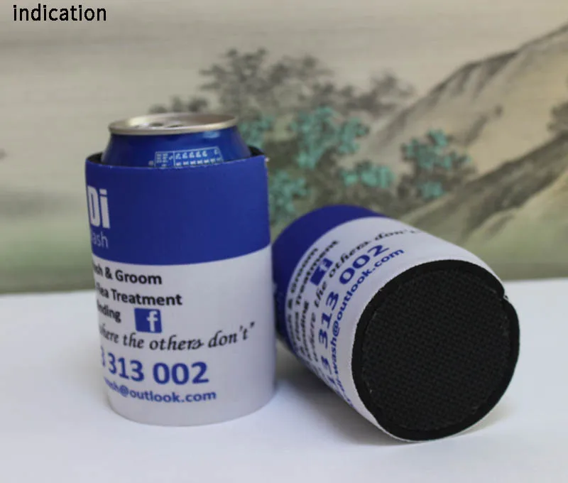 300 шт./лот Пользовательский логотип неопреновый держатель для пивной банки сумка