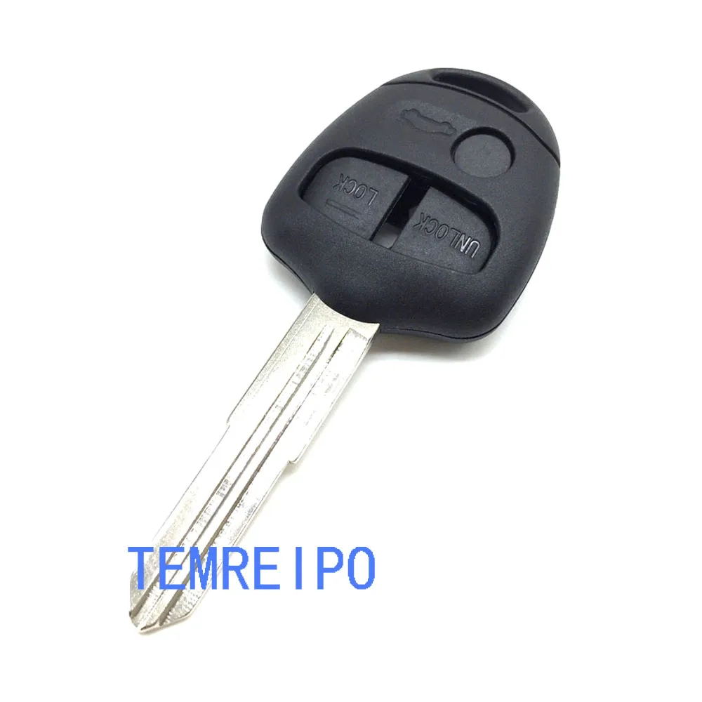 

10pcs/lot car key case shell for Mitsubishi 3 buttons remote key case with MIT8 blade left side
