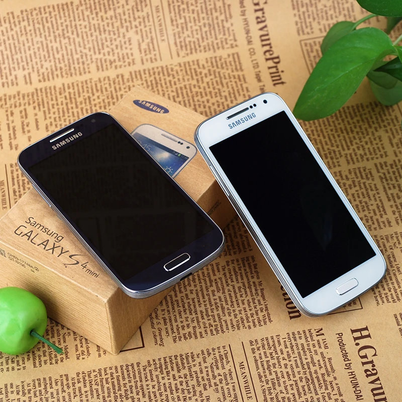 Разблокированный samsung Galaxy S4 Mini I9195 S4mini 3g 4," wifi gps 8MP Qualcomm 1080P двухъядерный мобильный телефон