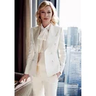 Женский Деловой брючный костюм, пиджак + брюки для офиса, индивидуальный пошив