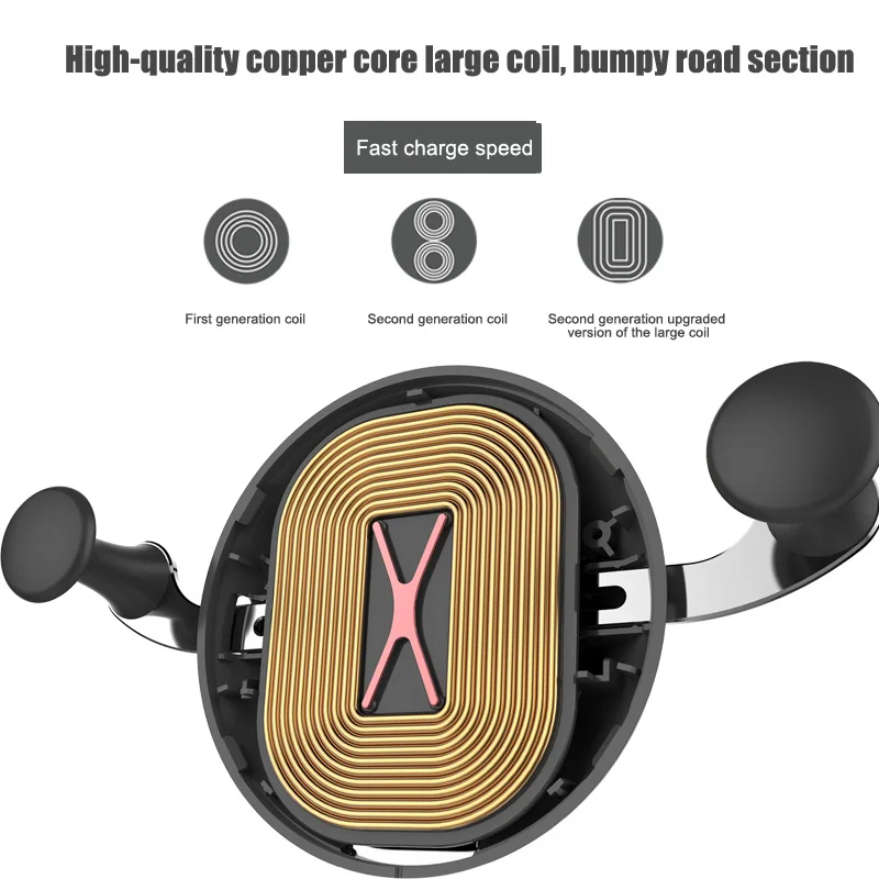 Автомобильное беспроводное зарядное устройство быстрой зарядки держатель