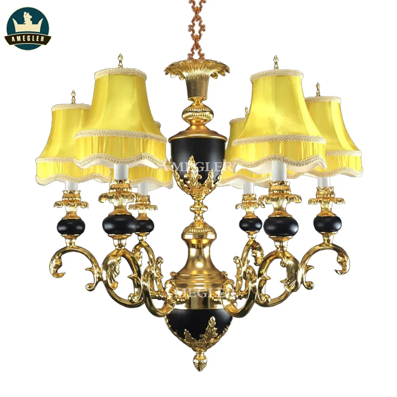 AMEGLER The luxurious villa French parlor lamp bedroom copper of pendent Europe imperial palace formula | Лампы и освещение
