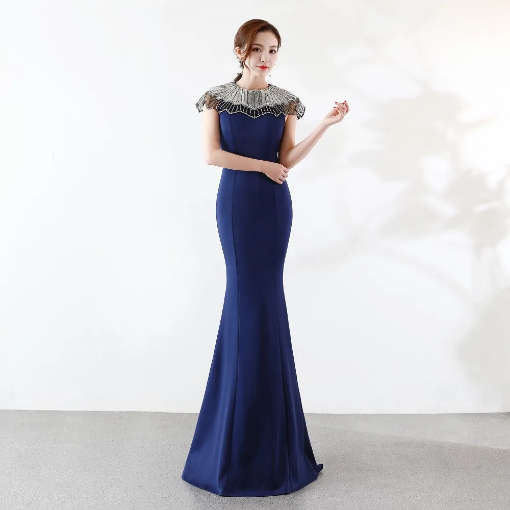 Новое Элегантное Вечернее Платье Русалочки роскошное платье с вырезом и