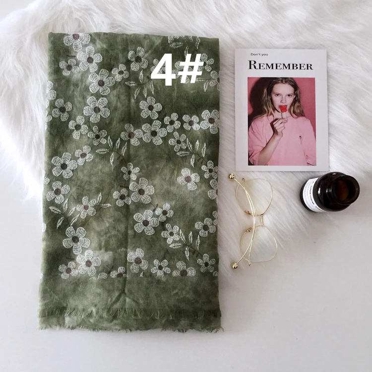 Новый на осень-зиму хлопок ромашка свежий женщина шарф национальной