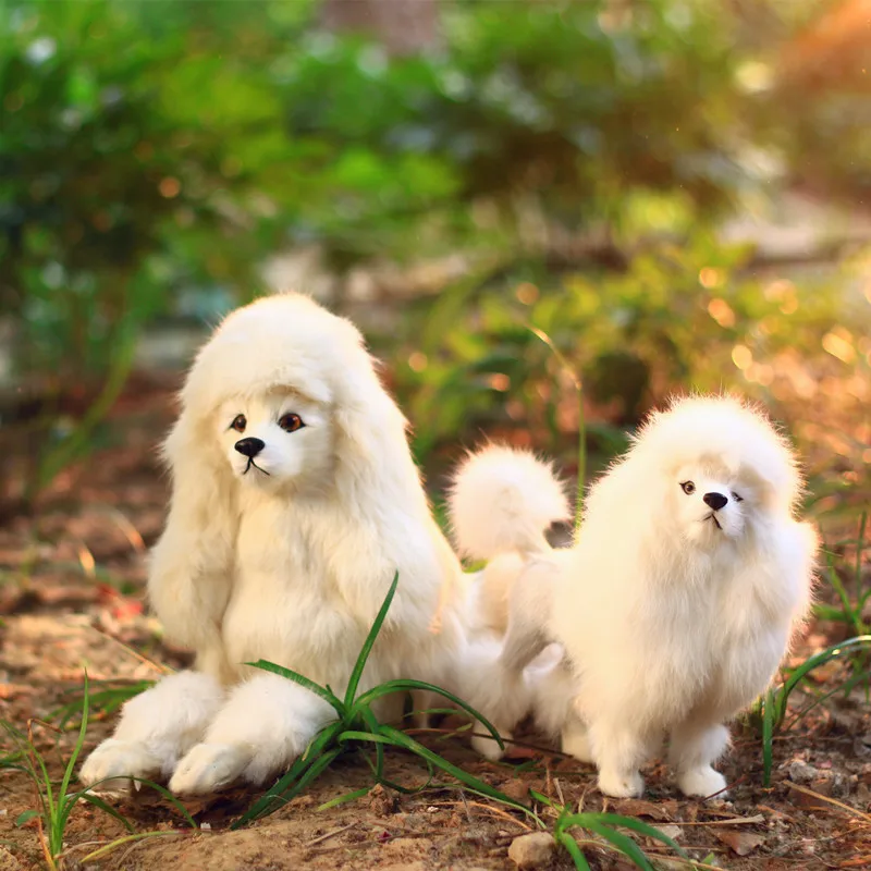 

Игрушка ZILIN с имитацией пуделя, собака, кукла для детей, украшение для дома или детская игрушка