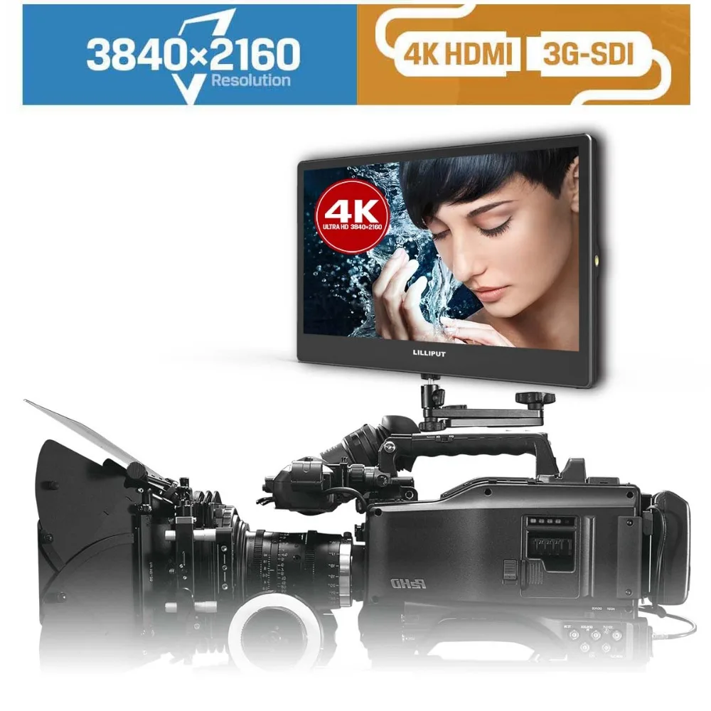 

Lilliput A12 12.5 Inch Utra Slim IPS 4K Ultra HD Resolution On-Camera Field 2160P Monitor With HDMI SDI DP Input for DSLR Camera