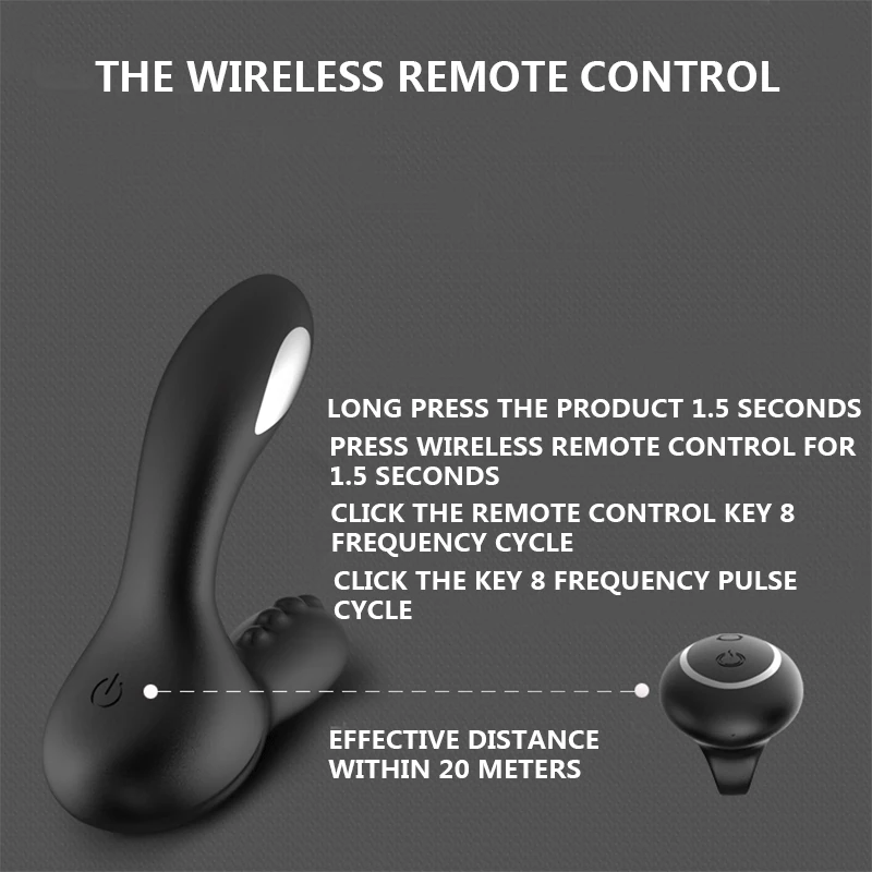 Анальный вибратор мастурбатор секс игрушки для мужчин импульсный фаллоимитатор