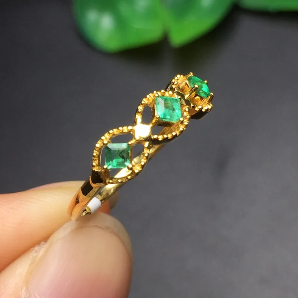 Ювелирные изделия из настоящего 18-каратного желтого золота 100% натуральный