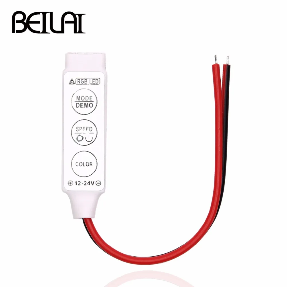DC 12 V 6A светодиодный регулятор регулятора RGB Mini 3Key пульт дистанционного
