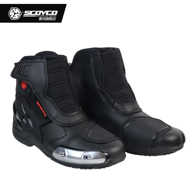 Scoyco MR002 Genunie кожаные мотоциклетные сапоги для верховой езды обувь мотокросса мото