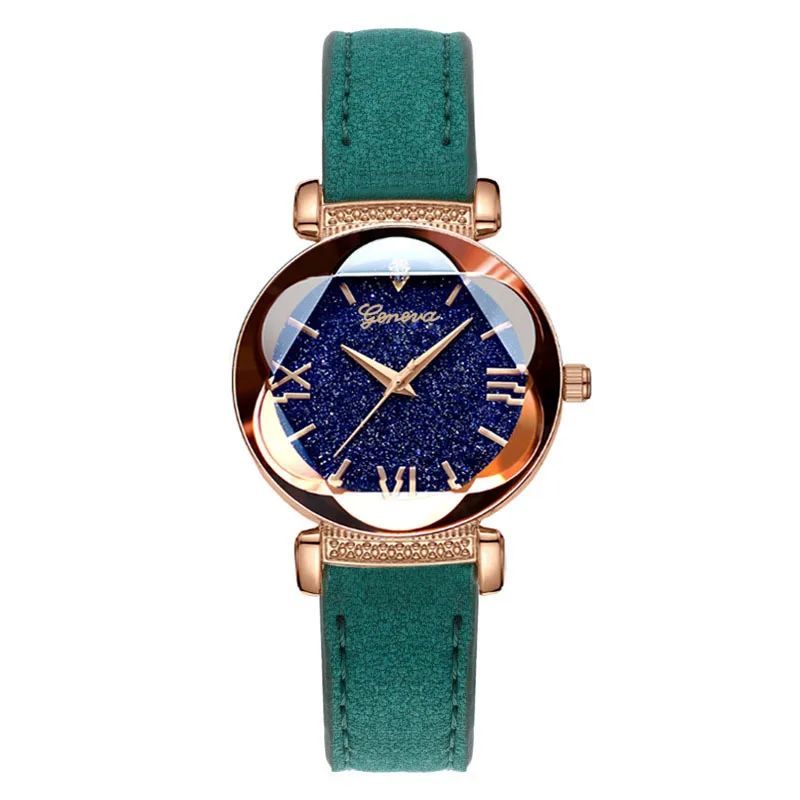 Relogio Feminino 2019 Geneva известный бренд часы Женские Простые аналоговые кварцевые