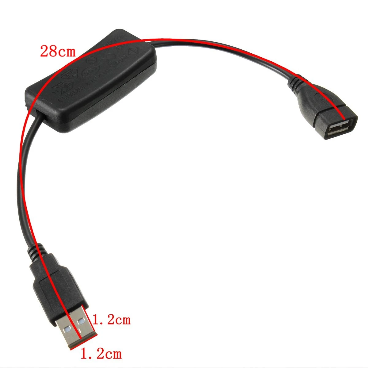 Совершенно новый USB кабель с выключателем питания зарядное устройство