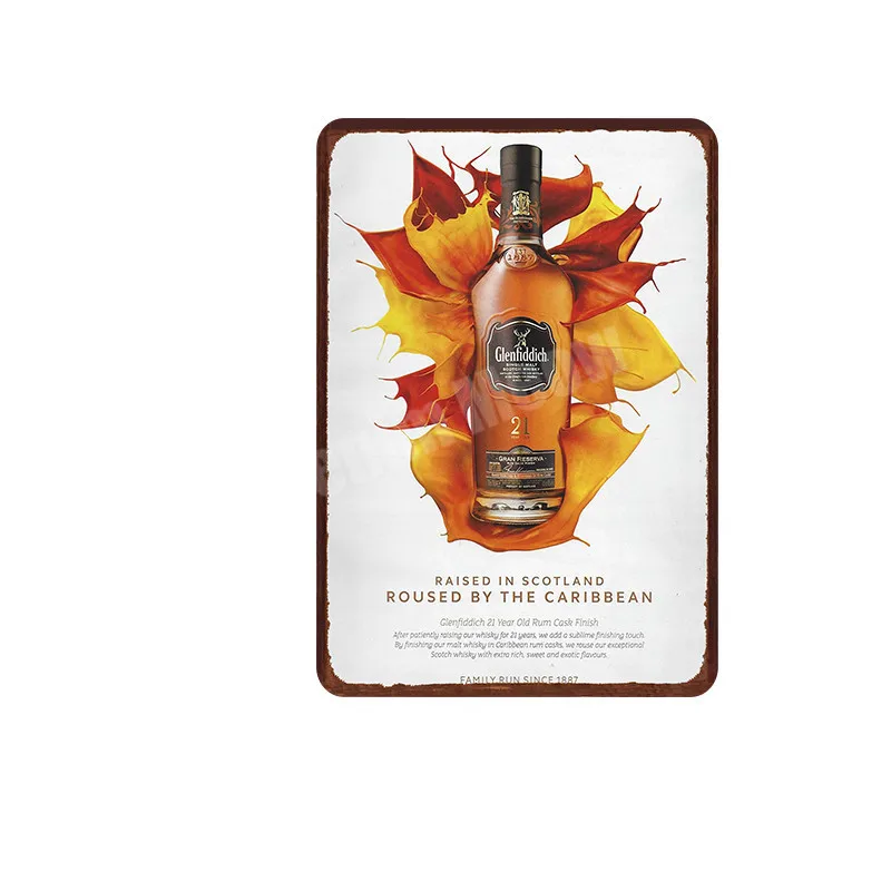 V Jagermeister потертый шик, металлический плакат, украшение для паба, бара, голова оленя, настенная наклейка, ликер, металлическая настенная художественная жестяная вывеска, домашний декор, MN107 - Цвет: V