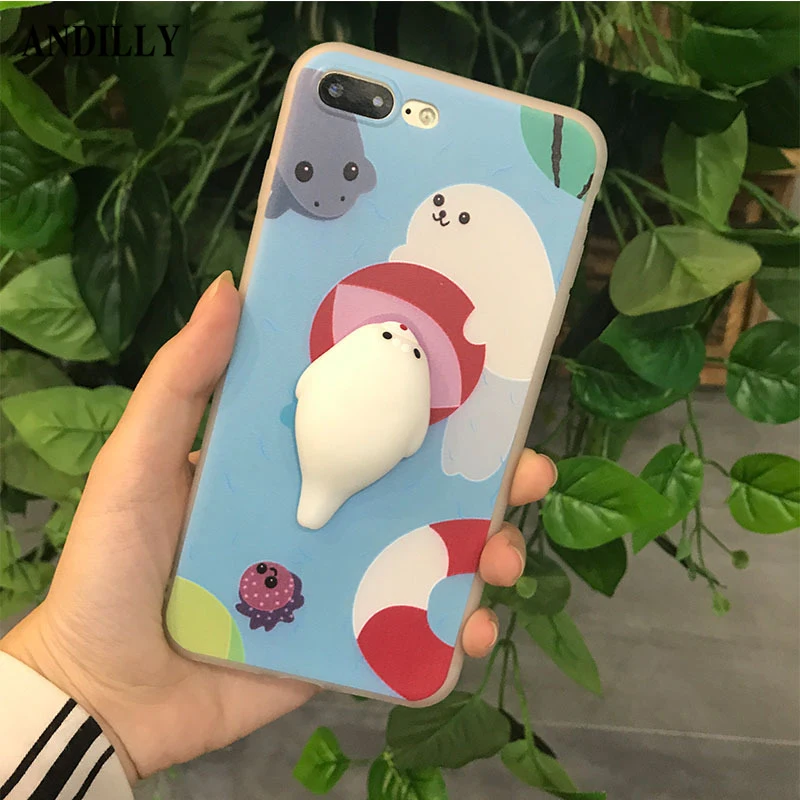 ANDILLY Lovely Squishy 3D TPU Phone Case For OPPO R9 R9S R11 Plus Cute White Silicon Cat Cases Fashion Candy Color Back Cover |