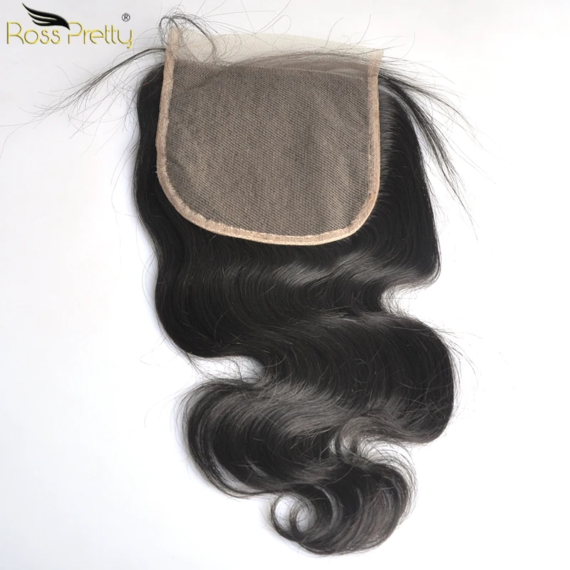 Ross Pretty Remy Lace Closure 5x5 бразильские волосы для тела волна Детские предварительно