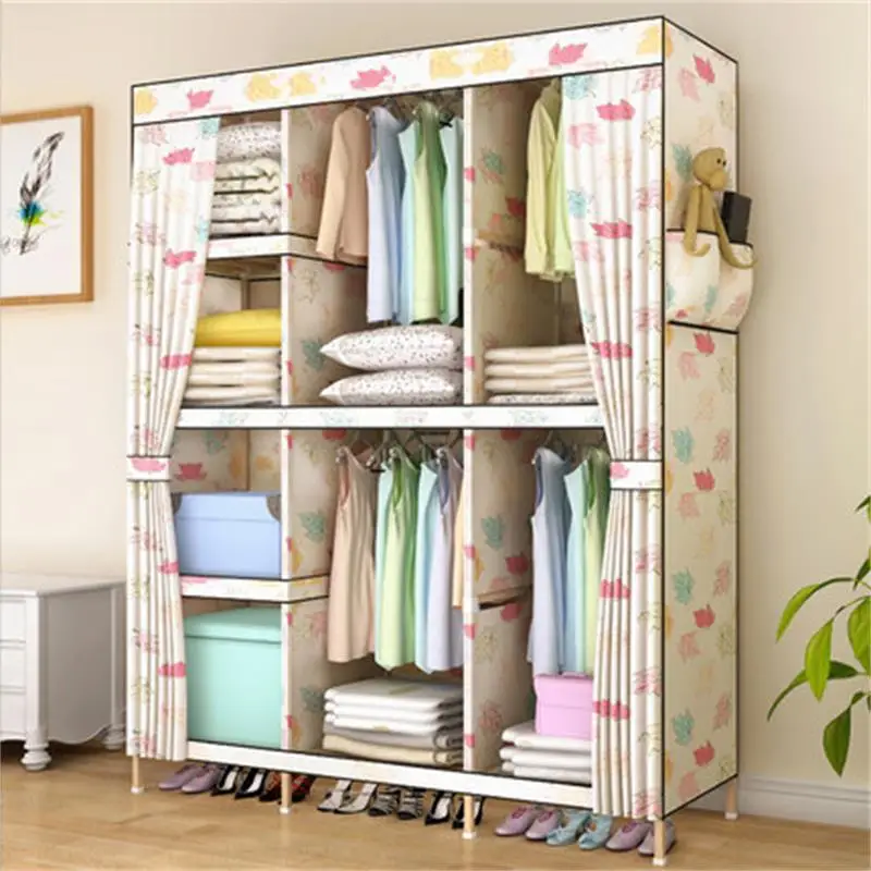 Новинка 2019 шкаф-гардероб из нетканого материала шкафы для хранения больших и