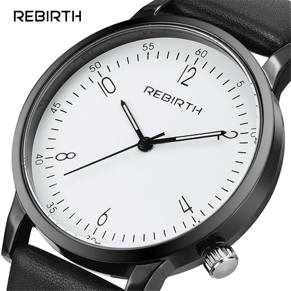Часы REBIRTH Classic New Fancy унисекс мужские и женские кварцевые часы аналоговые модные