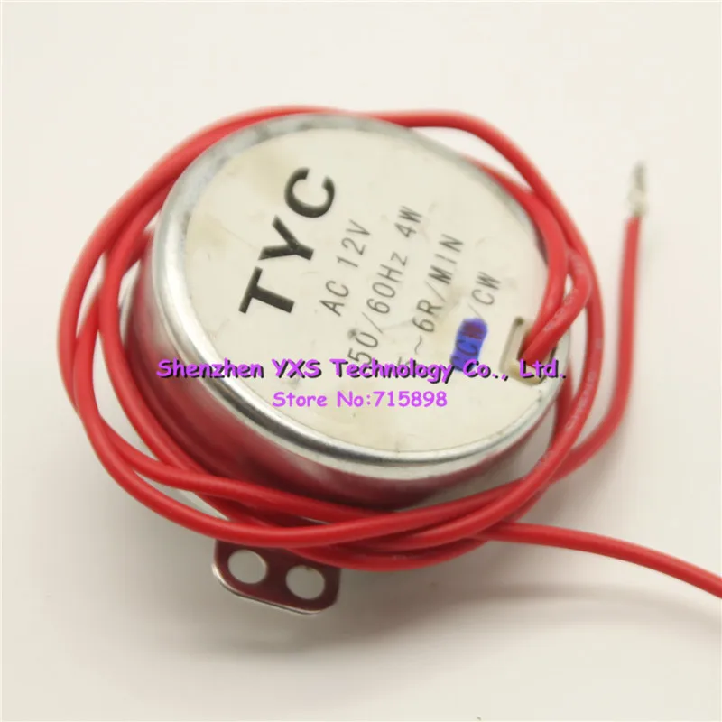 TYC-AC12V AC12V 4 Ватта 5-6 об./мин. синхронный двигатель 50/60Hz CCW/CW
