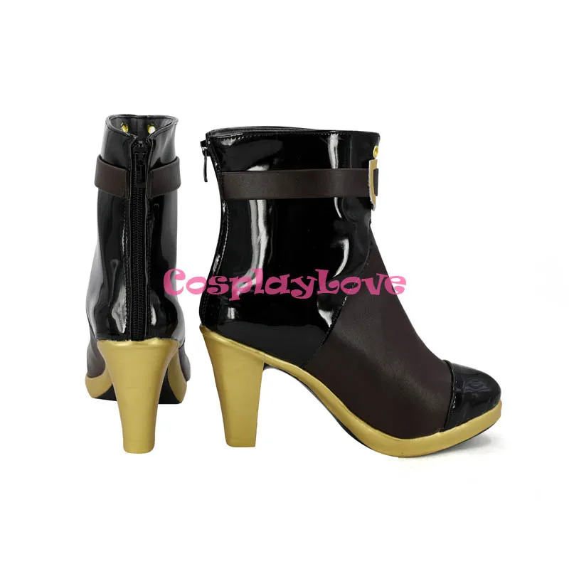 Girls Frontline Vector Black Cosplay Shoes Boots Custom Made For Hallowee Christmas CosplayLove | Тематическая одежда и