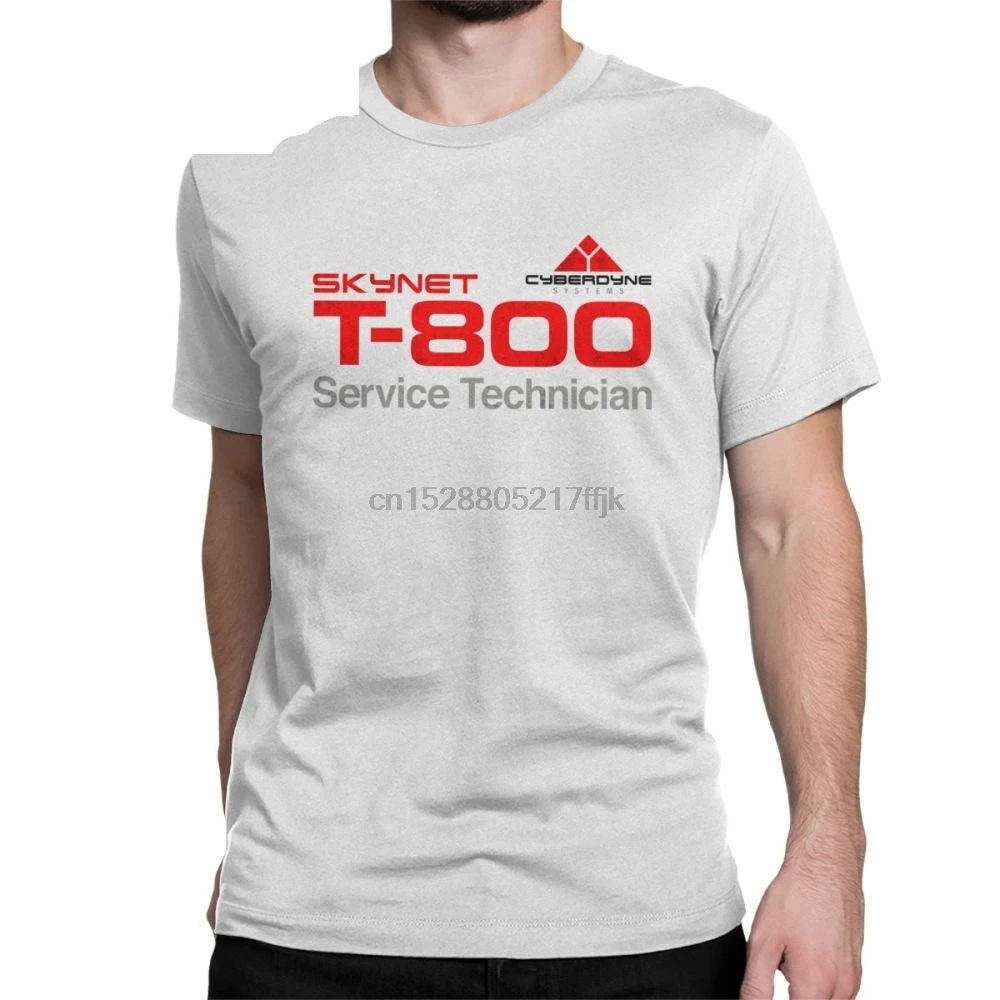 T 800 техник футболка для мужчин новые хлопковые футболки с круглым вырезом
