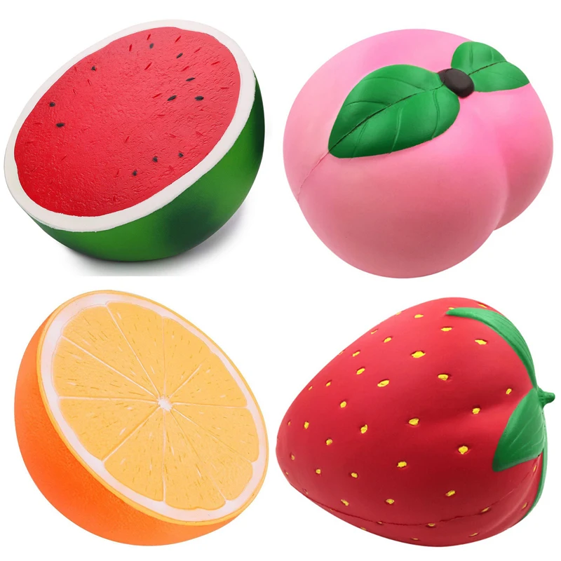 Мягкие Squishies большой Оранжевый Арбуз Jumbo замедлить рост игрушки дети весело