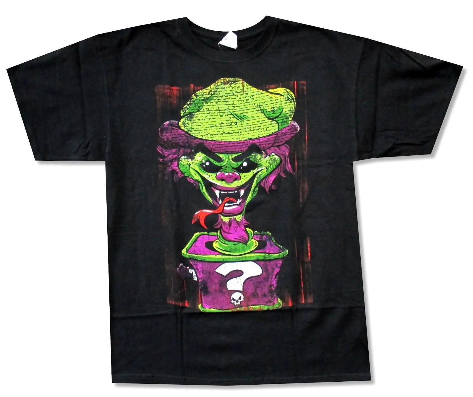 Безумный клоун pose &quotRIDDLE BOX DISTRESSED&quot Черная футболка новая официальная Мужская