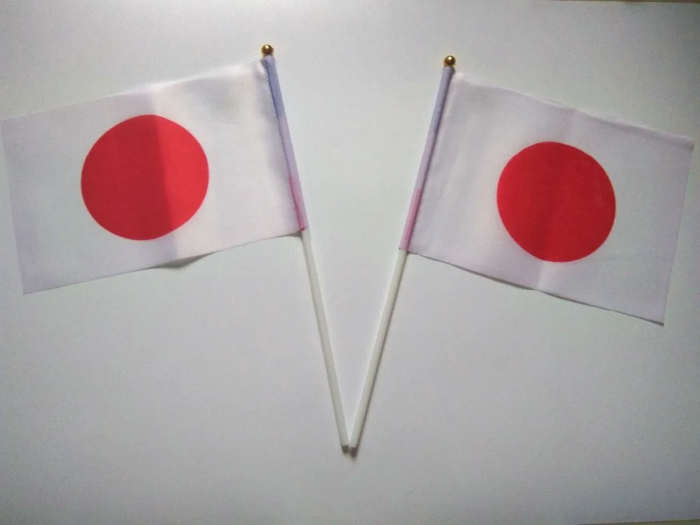 Оптовая продажа ручные волнистые баннеры японские государственные флаги из