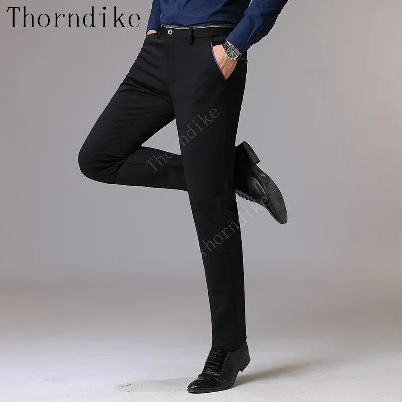 Thorndike мужская одежда 2018 Осень Новые мужские Стрейчевые повседневные Черные Брюки