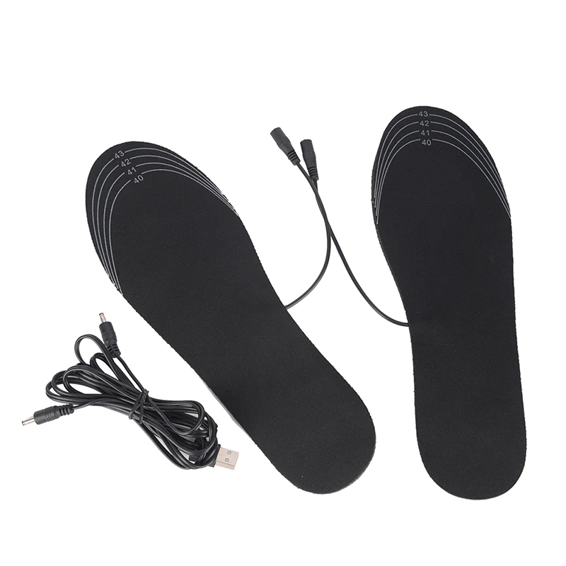 

1Pair Rechargeable Electric Battery Warmer Shoes Heater USB Heated Insoles Winter Keep Warm Electrically Thermal Insole