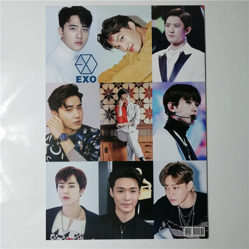 8*(42x29 см) Новый EXO возврат настенные плакаты Наклейки подарок KPOP вокруг плакатов