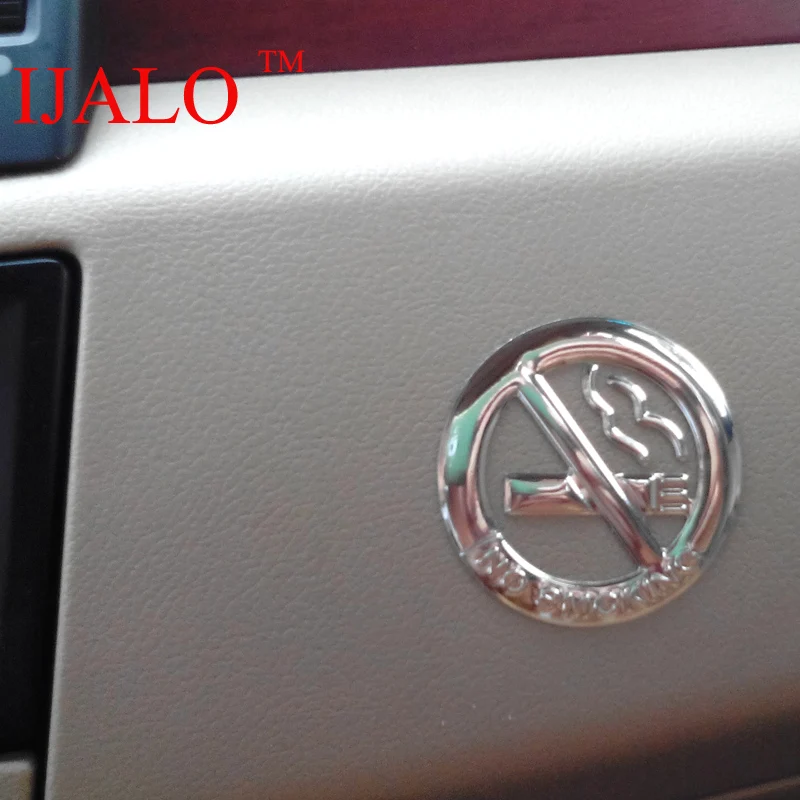 1 пара хромированный значок эмблема для автомобиля|car styling stickers|no smokingcar |