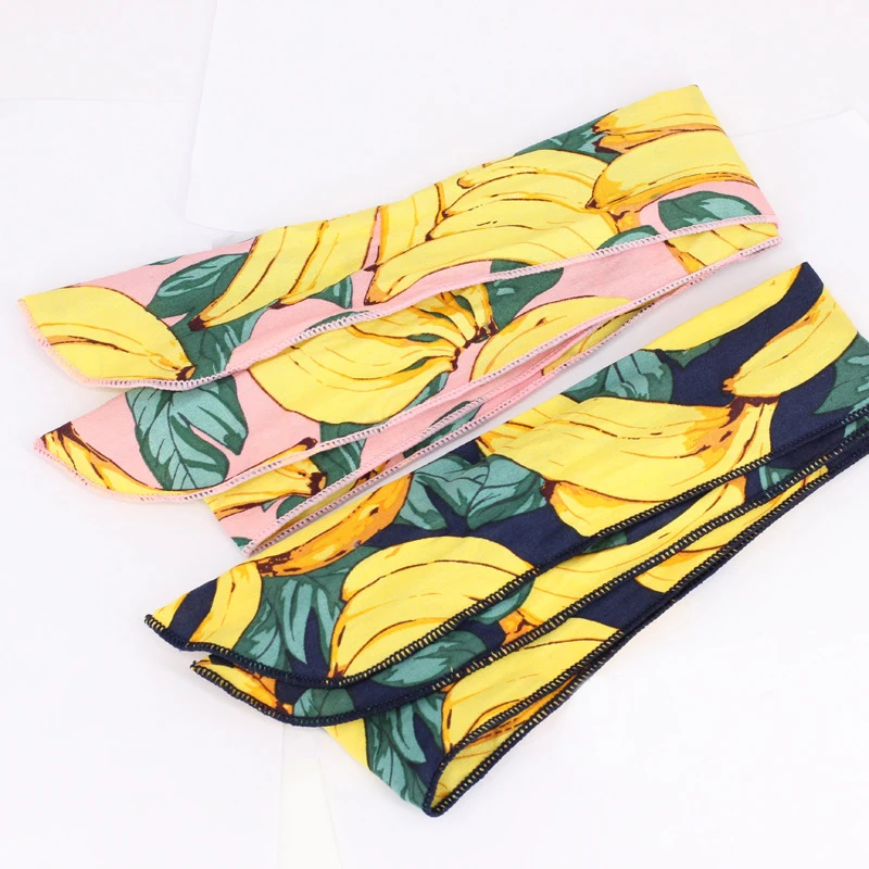Модная женская повязка на голову LOEEL красивая креативная с фруктами бананами и