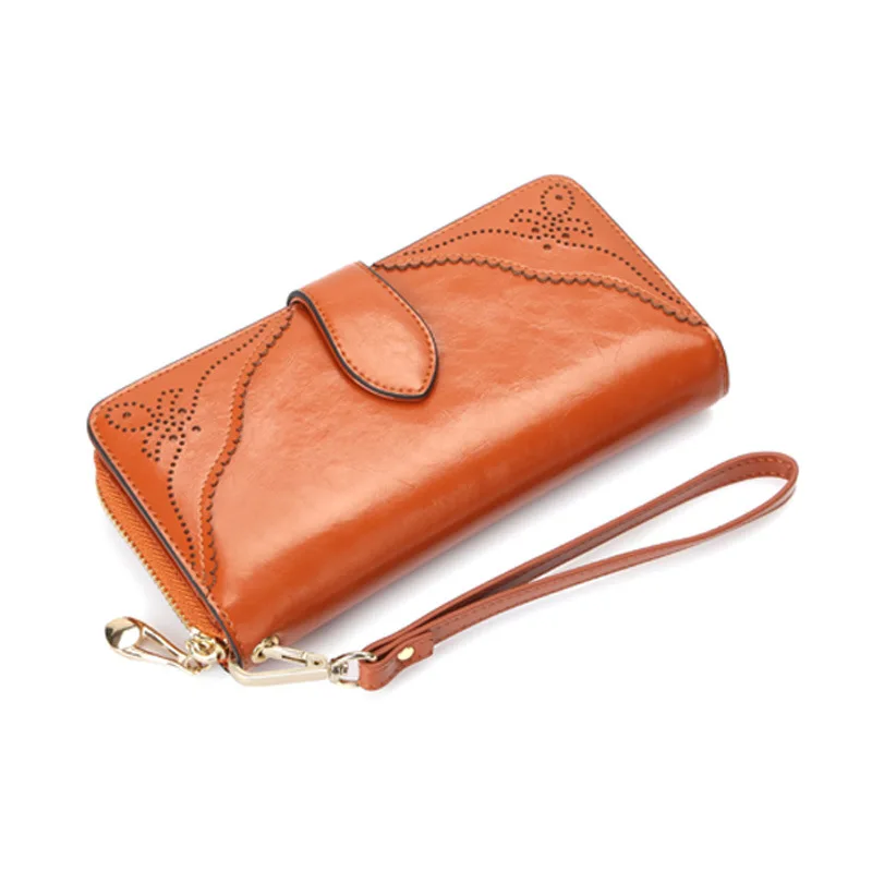 Новинка 2018 хит продаж женский клатч кошельки из спилка Женский Длинный кошелек