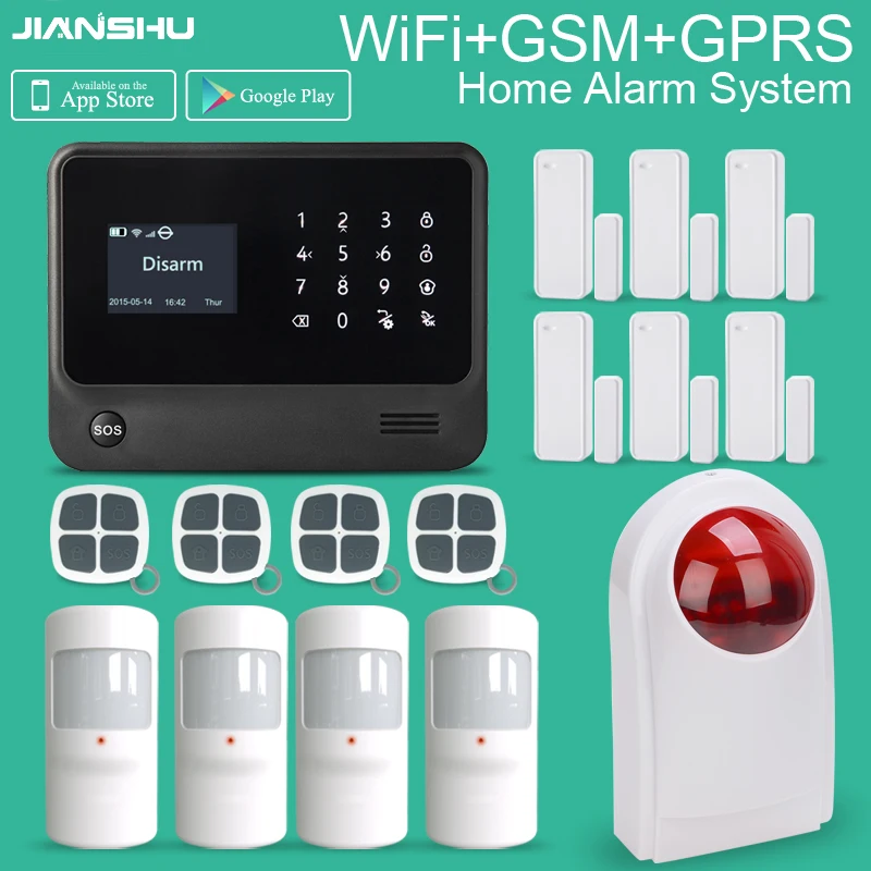 Охранная сигнализация для дома система безопасности с gsm Wi Fi gprs sms Ifttt/Настройка