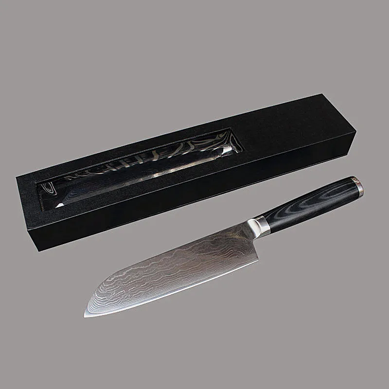 Findking 7 inch Damascus Steel Chef Knife Professional Kitchen 67 layer Meat Slicing Fruit Utility Tool With Mikata Handle | Дом и сад