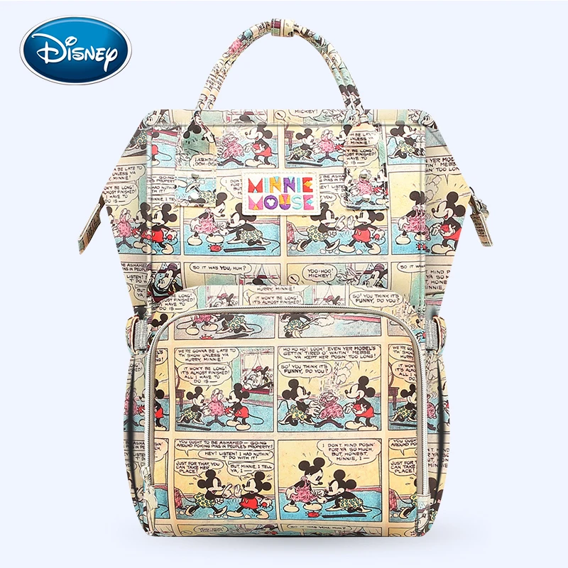 Disney большой Ёмкость USB водонепроницаемый подгузник сумки из рубашечной ткани