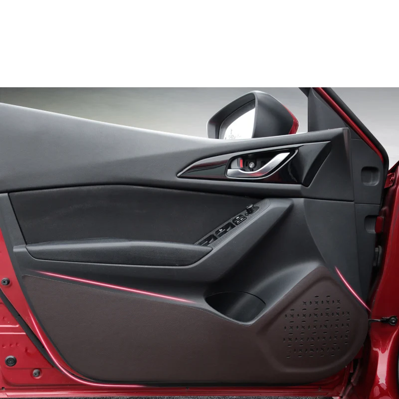 Подходит для Mazda 3 Axela 2017 автомобильный анти ударный коврик Кожаный Коврик