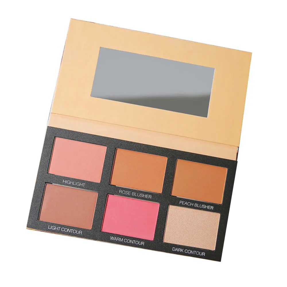 FRESHME 6 цветов контурная палитра Макияж для лица бронзер пудра розовые румяна