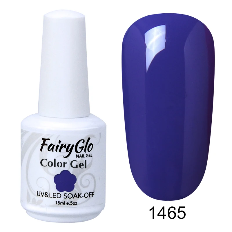 G1465 FairyGlo белый флакон 15 мл УФ гель лак для ногтей гель лак замочить от Lucky лак Полупостоянный Топ основа грунтовка тиснение эмаль - Цвет: G1465