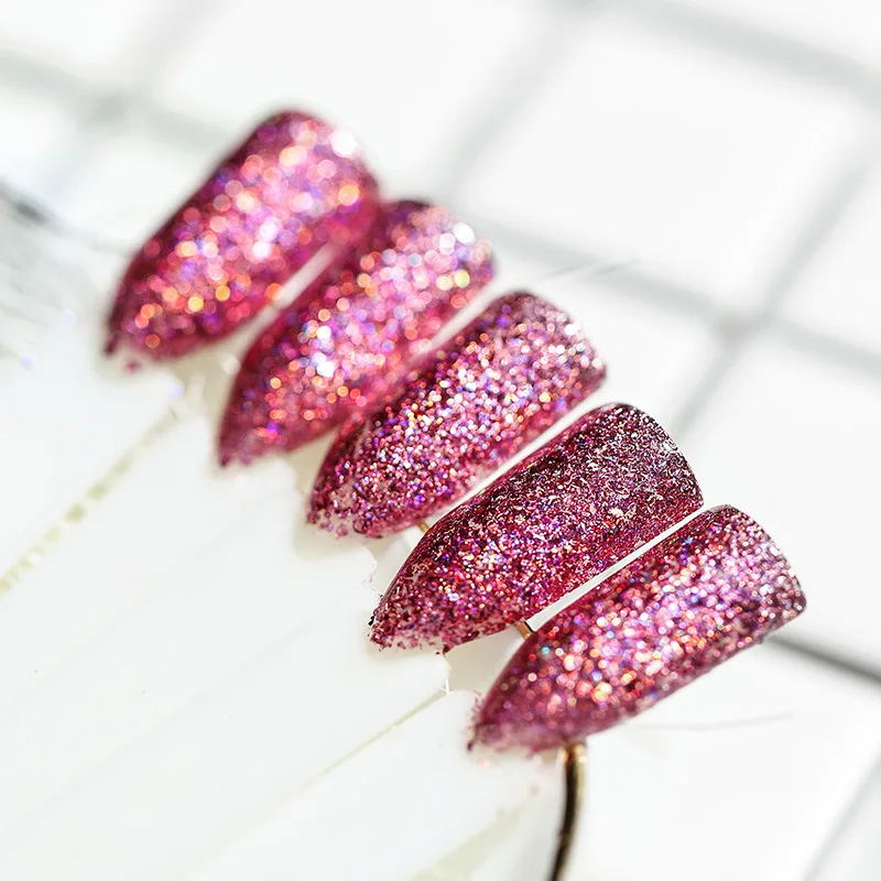 1g Gold Silver Red Holographic Chameleon Nail Glitter Powder Mirror Holo Laser Chrome Pigment Manicure Art Decorations | Красота и