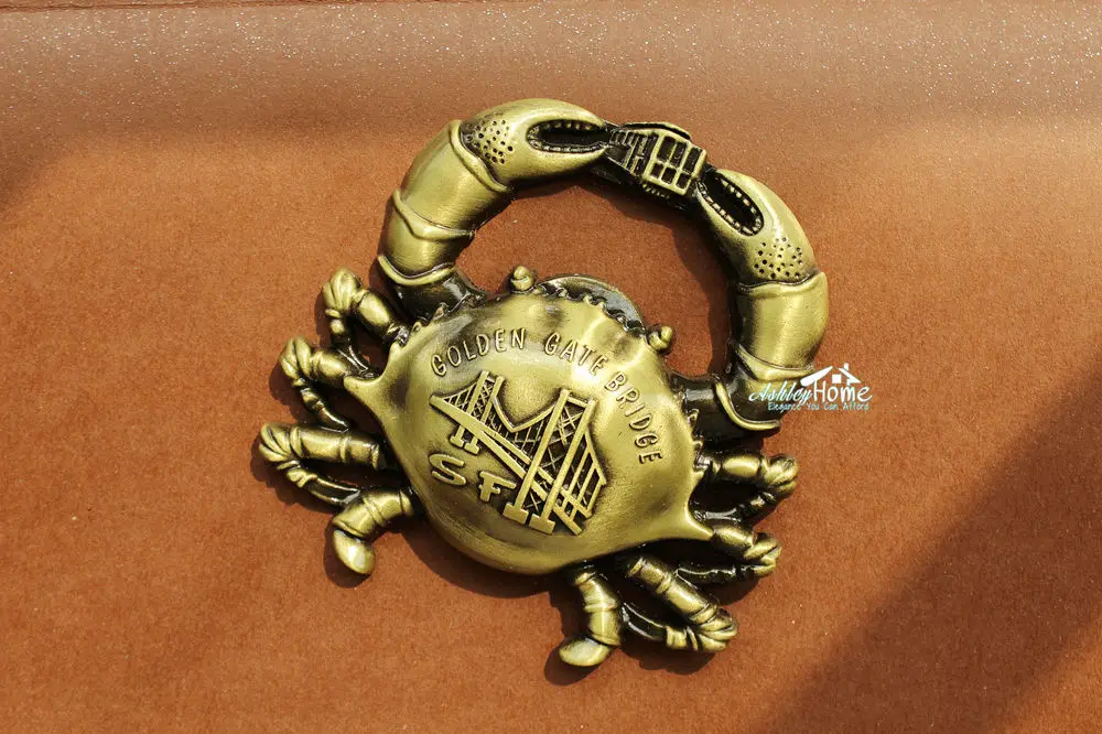 США Сан Франциско Золотые ворота мост сувенир в виде краба 3D металлический